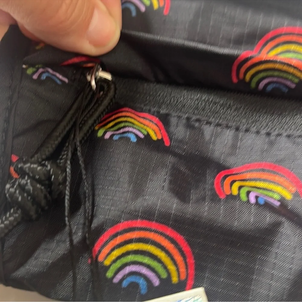 Hunter Original Packable Cross Body Bag Purse. Mini Rainbow Print